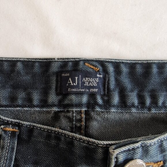 Armani Jeans Men's Blue Denim Jeans Straight Leg Bootcut, US 36 - Picture 3 of 10